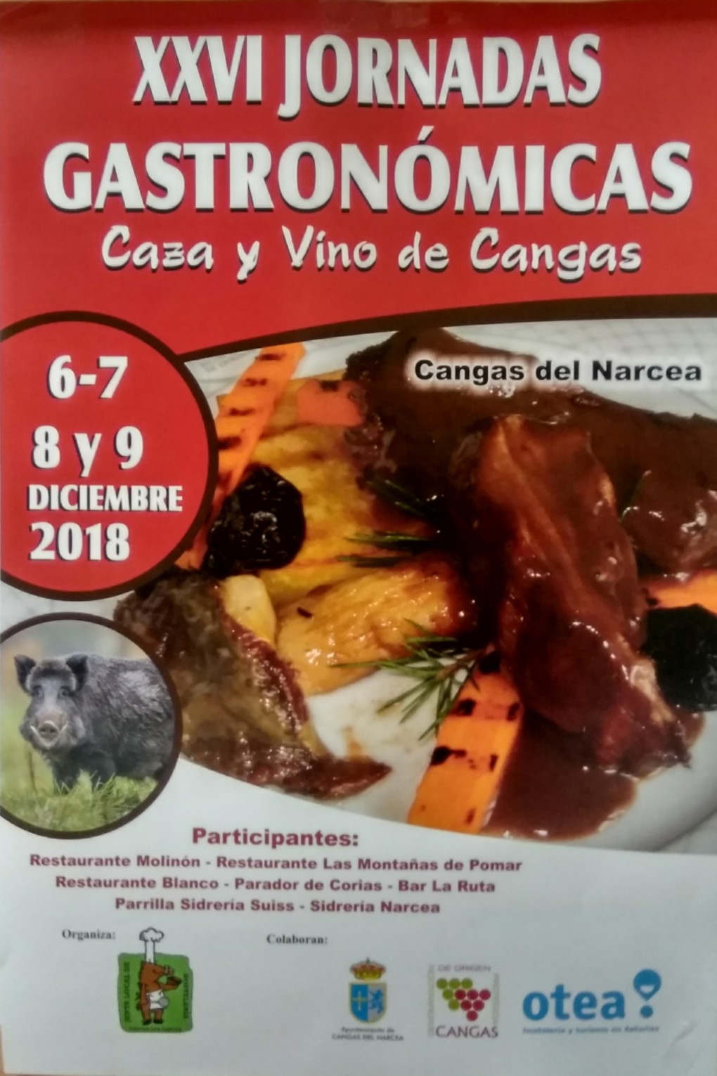 Jornadas Gastronómicas Caza y Vino en Cangas del Narcea