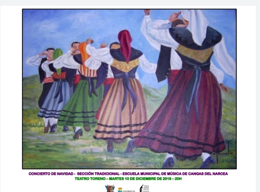 Concierto de Navidad. Escuela Municipal de música de Cangas del Narcea. Sección Tradicional
