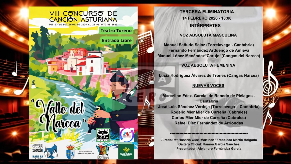 VIII Concurso de Canci�n Asturiana `Valle del Narcea` en Cangas del Narcea