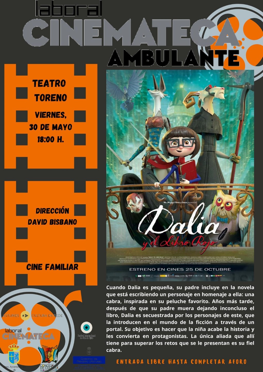 Cine. Dalia y el libro rojo en Cangas del Narcea