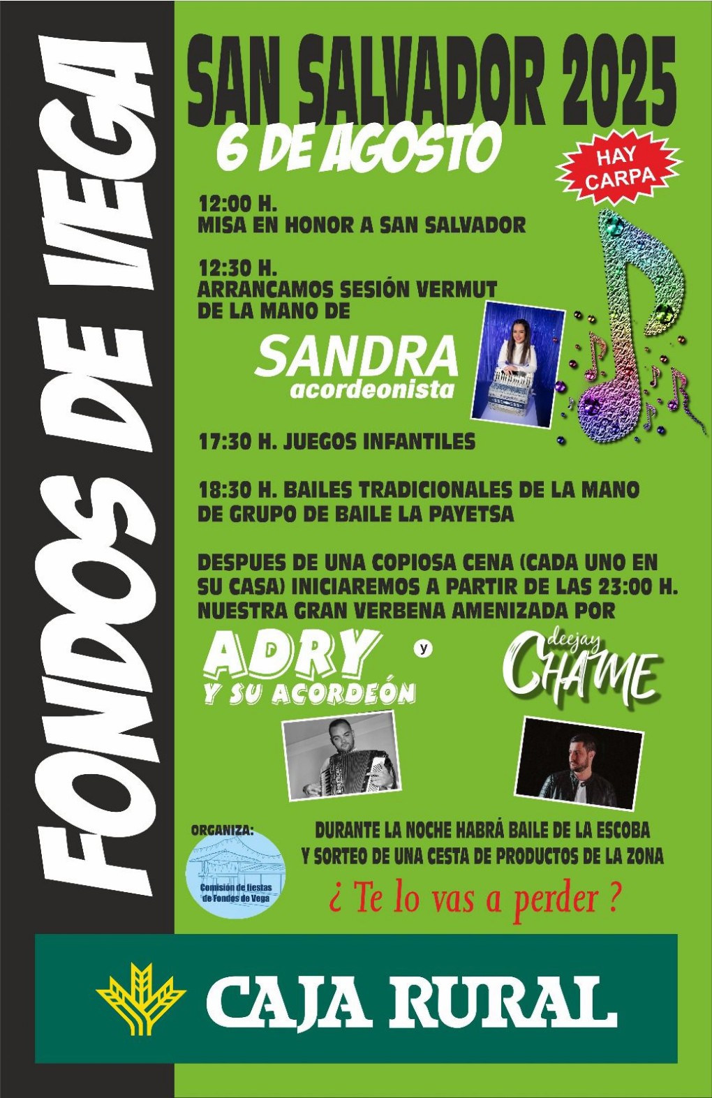 Fiestas de Fondos de Vega en Degaa