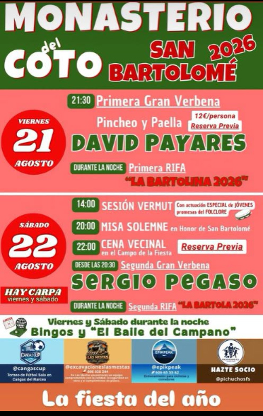 Fiesta de Monasterio del Coto 2026