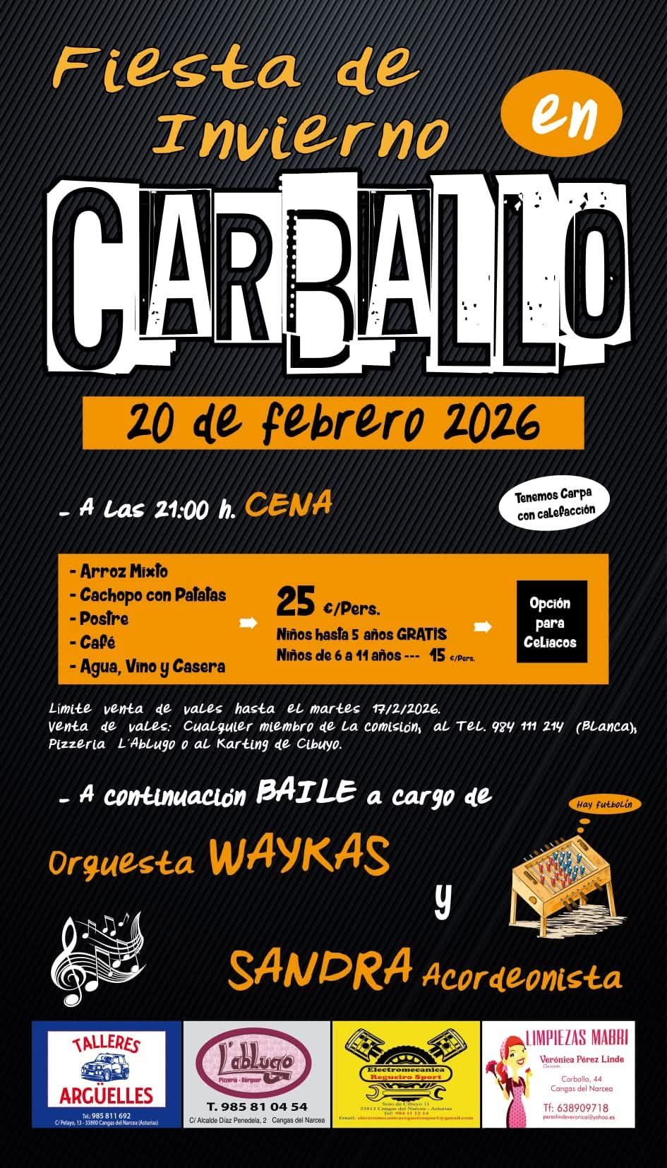 Fiesta de invierno en Carballo en Cangas del Narcea