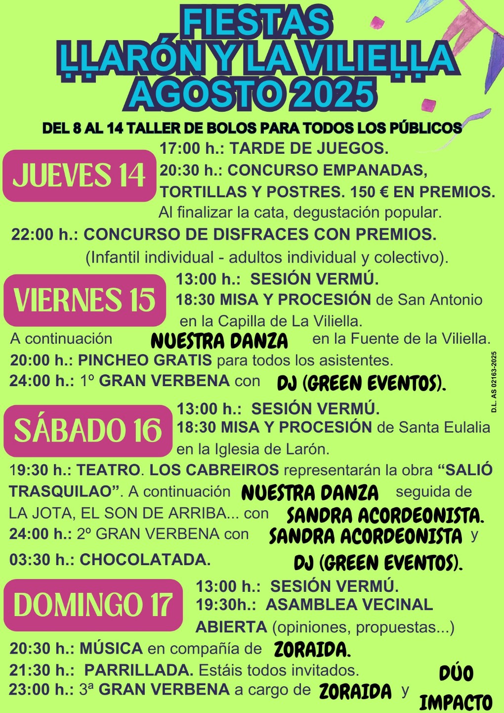Fiestas de L.larn y La Viliel.la 2025