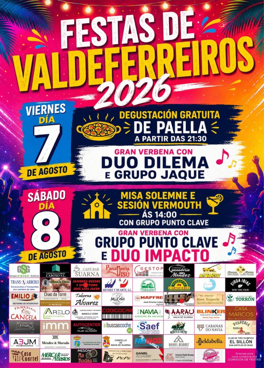 Fiestas de Valdeferreiros 2026