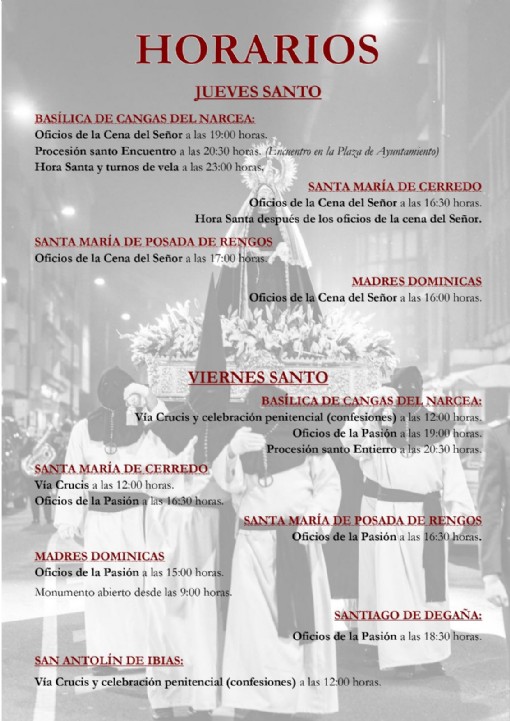 Semana Santa en Cangas del Narcea 2026